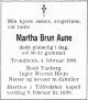 Martha Brun Aune (1908-1989) - Dødsannonse i Adresseavisen, onsdag 8. februar 1989.jpg