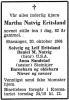 Martha Eritsland, født Natvig (1886-1968) - Dødsannonse i Stavanger Aftenblad, tirsdag 22. oktober 1968