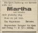 Martha Hegermann, født Scheitlie (1879-1921) - Dødsannonse i Morgenbladet den 27. juli 1921
