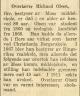 Martin Richard Olsen (1841-1921) - Nekrolog i Morgenbladet den 4. januar 1921