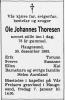 Ole Johannes Thoresen (1915-1993) - Dødsannonse i Adresseavisen den 31. desember 1993
