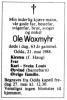 Ole Woxmyhr (1924-1988) - Dødsannonse i Haugesunds Avis den 25. mai 1988 Ole Woxmyhr (1924-1988) - Dødsannonse i Haugesunds Avis den 25. mai 1988