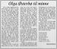 Olga Østerbø, født Søreide (1912-1996) - Minneord i Sogn Dagblad, onsdag 28. februar 1996 Olga Østerbø, født Søreide (1912-1996) - Minneord i Sogn Dagblad, onsdag 28. februar 1996