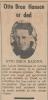 Otto Brun Hansen (1910-1935) - Minneord i Dagsposten (Trondheim 1877-1945), fredag 24. mai 1935 Otto Brun Hansen (1910-1935) - Minneord i Dagsposten (Trondheim 1877-1945), fredag 24. mai 1935