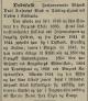 Paul Jensenius Stub (1819-1888) - Nekrolog i Bergens Adressecontoirs Efterretninger, mandag 6. februar 1888