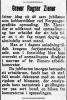 Ragnar Ziener (1854-1928) - 40 år-jubileum som Kobberstikker (Aftenposten den 15. juni 1914)