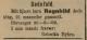 Ragnhild Byhre (1900-1902) - Dødsannonse i Stavanger Aftenblad den 30. mai 1902 Ragnhild Byhre (1900-1902) - Dødsannonse i Stavanger Aftenblad den 30. mai 1902