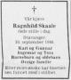 Ragnhild Skaale, født Johannesen (1908-1988) - Dødsannonse i Stavanger Aftenblad den 8. oktober 1988