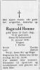 Ragnvald Homme (1902-1976) - Dødsannonse i Fædrelandsvennen, onsdag 14. januar 1976