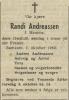 Randi Andreassen, født Homme (1909-1962) - Dødsannonse i Fædrelandsvennen, tirsdag 2. oktober 1962