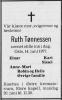 Ruth Tønnessen, født Dønnesen (1915-1977) - Dødsannonse i Arbeiderbladet, torsdag 16. juni 1977 Ruth Tønnessen, født Dønnesen (1915-1977) - Dødsannonse i Arbeiderbladet, torsdag 16. juni 1977