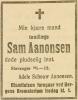 Samuel Aanonsen (1881-1918) - Dødsannonse i Stavanger Aftenblad den 24. januar 1918.jpg