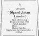 Sigurd Johan Laastad (1911-1986) - Dødsannonse i Bergens tidende den 8. mars 1986