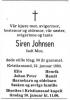 Siren Johnsen, født Moe (1897-1990) - Dødsannonse in Aftenposten den 26. januar 1990