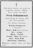 Sven Johannesen (1904-1983) - Dødsannonse i Rogalands Avis den 2. februar 1983