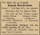 Svend Sondresen (1815-1905) - Dødsannonse i Stavanger Aftenblad, torsdag 19. januar 1905