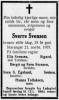 Sverre Gerhard Svensen (1912-1937) - Dødsannonse i Stavanger Aftenblad, torsdag 25. november 1937 Sverre Gerhard Svensen (1912-1937) - Dødsannonse i Stavanger Aftenblad, torsdag 25. november 1937