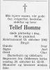 Tellef Homme (1896-1982) - Dødsannonse i Fædrelandsvennen, lørdag 16. oktober 1982