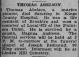 Thomas Abelson (Tellef Abelsen, 1860-1928 - Death Notice in The Standard Union (Brooklyn, New York) on the 21th of August 1928 Thomas Abelson (Tellef Abelsen, 1860-1928 - Death Notice in The Standard Union (Brooklyn, New York) on the 21th of August 1928