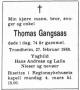 Thomas Gangsaas (1911-1985) - Dødsannonse i Adresseavisen, torsdag 28. februar 1985.jpg