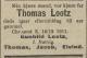 Thomas Lootz (1849-1911) - Dødsannonse i Morgenbladet den 14. desember 1911 Thomas Lootz (1849-1911) - Dødsannonse i Morgenbladet den 14. desember 1911