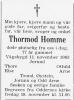 Thormod Homme (1906-1983) - Dødsannonse i Fædrelandsvennen, tirsdag 15. november 1983