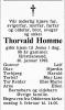 Thorvald Georg Homme (1904-1992) - Dødsannonse i Fædrelandsvennen, lørdag 1. februar 1992