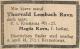 Thorvald Lembach Ravn (1885-1923) - Dødsannonse i Nationen den 3. april 1923