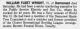 William Fleet Wright (1925-2000) - Obituary (The Record, Hackensack, New Jersey, Tue Jan 25, 2000) William Fleet Wright (1925-2000) - Obituary (The Record, Hackensack, New Jersey, Tue Jan 25, 2000)