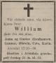 William Gustav Abrahamsen (1909-1938) - Dødsannonse i Agder Folkeblad (Arendal) den 20. oktober 1938 William Gustav Abrahamsen (1909-1938) - Dødsannonse i Agder Folkeblad (Arendal) den 20. oktober 1938