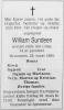 William Sundeen (1910-1984) - Dødsannonse i Drammens Tidende og Buskeruds blad denm 27. mars 1984